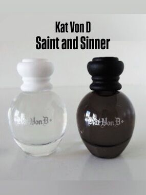 NEW! 🔥 RARE AF Kat Von D Saint & Sinner Mini Bottles - DISCONTINUED